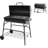 BBQ Holzkohlegrill - Zylinder - Auf Rädern - 39x100x100cm