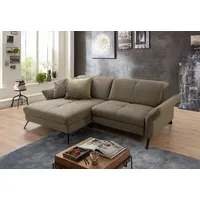Set One by Musterring Ecksofa »SO 4400 V«, wahlweise mit motorischer Bettfunktion & Kopfverstellung, Fuß schwarz