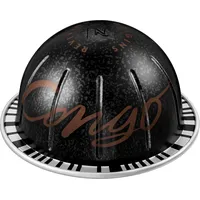 Nespresso Kahawa Ya Congo Vertuo Line 10 Signature Kaffeekapseln Schwarz 230ml Lebhaft mit Gebäcknoten