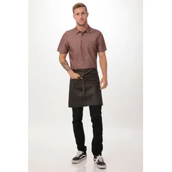 Chef Works® BOULDER Bistroschürze (kurz) Urban Artikel AHWWT001 in Schwarz-Braun