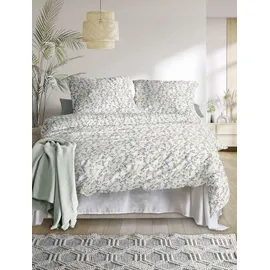 IRISETTE Easy 8665 Blumenwiese Rot 135 x 200 cm + 80 x 80 cm