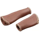 Ergotec Fahrradlenkergriff ALS-09/1 Leder-Kraton braun 135,0/92,0mm