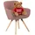 Mr. Deko Esszimmerstuhl Matera Polyester rosa