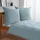 Traumschlaf Uni Feinbiber Hellblau 200 x 200 cm + 2 x 80 x 80 cm