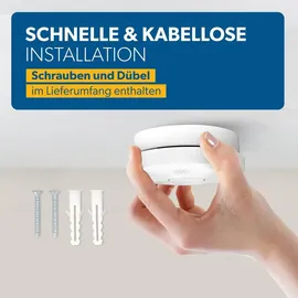 Unitec Rauchwarnmelder Weiß inkl. Funktionstest 4 St.