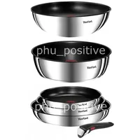 TEFAL INGENIO EMOTION PFANNENSET 6-TEILIG, PFANNEN + WOK + SCHMORPFANNE + GRIFF