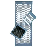 Bodhi VITAL Akupressur DELUXE-Set XL blau Matte, Kissen, Fußmatte Soft & Tasche 1 St Set mit Nadelkissen, & | Selbstmassage für zu Hause | Massagematte gegen Nacken & Rückenschmerzen |