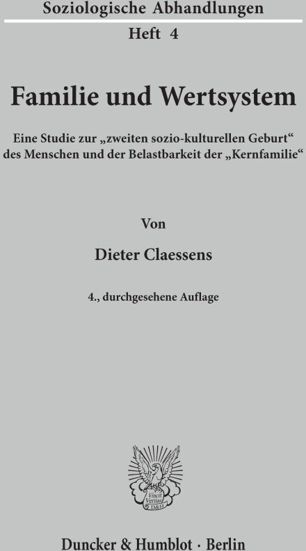 Familie Und Wertsystem. - Dieter Claessens  Kartoniert (TB)