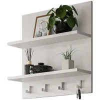 inn.furn Wandregal 52 x 52 x 15 cm Weiß