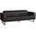 KAWOLA Couch Leder 3-Sitzer Schwarz