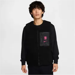 NIKE FC Chelsea London Club+ wendbare Ausweich Winterweste Herren 010 - black/pink prime M
