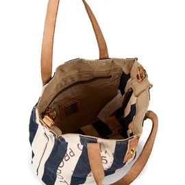 Campomaggi Genziana Shopper Canvas Beige/Blau