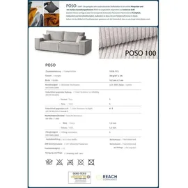beautysofa | Ecksofa BENNY L mit Schlaffunktion und Bettkasten, Beige – Ottomane rechts – Modernes Polstersofa - Beige