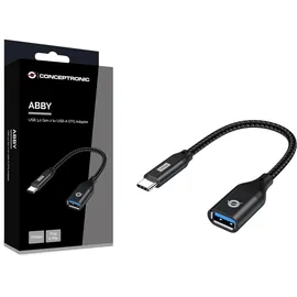Conceptronic USB-C auf USB-A Adapter 20 m Schwarz