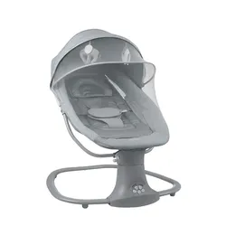 Kikkaboo Babywippe Winks 2 in 1 Stuhl, Moskitonetz, ?Timer, Musik, Fernbedienung braun