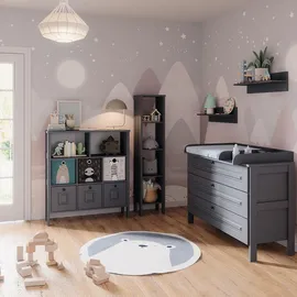 VitaliSpa Kinderregal Ajaton 103,6 x 113,4 cm Spanplatte grau