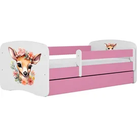 raumhirsch furniture Kinderbett 80 x 180 cm Holzwerkstoff rosa
