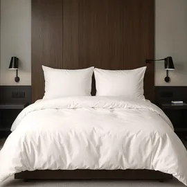 Traumschlaf Pure Mako-Satin 155 x 220 cm + 80 x 80 cm weiss