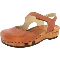 woody Damen Nicole Clog Sandale, Tabacco, 38 EU