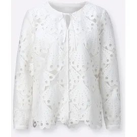 CREATION L Spitzenbluse creation L ecru