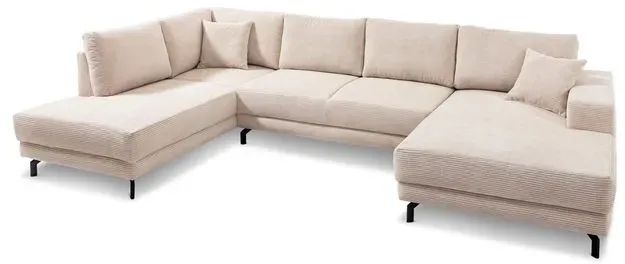 filippo Wohnlandschaft Castello Cord Beige
