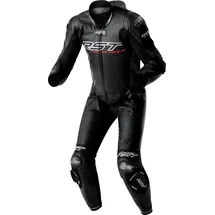 RST Race Dept V4.2 D3O Airbag perforierte 1-Teiler Motorrad Lederkombi, schwarz, 50 für Männer