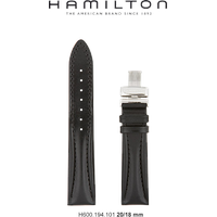 Hamilton Leder Lloyd Band-set Leder-schwarz-20/18 H690.194.101 - schwarz