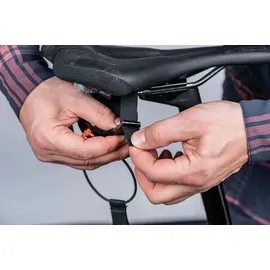 Kommit Fahrrad Zugsystem Abschleppseil schwarz, für Kinder und Erwachsene, 2 m, 120 kg Zugkraft