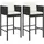 vidaXL Gartenstuhl 50,8 x 48 x 37,7 cm schwarz 4 St.