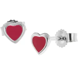 trendor 68347 Kinder-Ohrringe Silber 925 Herz Ohrstecker