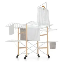 Foppapedretti SuperGulliver, Wäscheständer, Aluminium, Holz, Natürlich/Natur, 35 m, 1220 mm, 1740 mm