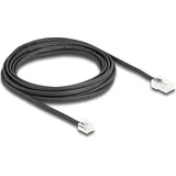 DeLock Telefon (analog) Anschlusskabel 5m Schwarz