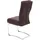 chefgastro Esszimmerstuhl Textil Braun 2er Set