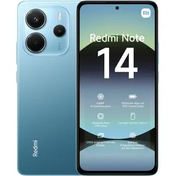 XIAOMI Smartphone "Redmi Note 14", blau, 128 GB, Mobiltelefone
