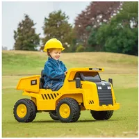 aiyaplay Kinder Elektro Traktor 12V Aufsitztraktor Gelb