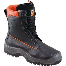 Industrial Quality Supplies Forstsicherheitsstiefel NoRisk Gr.42 schwarz/orange Leder S3 SRC EN20345/EN17249