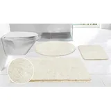 Möve Badematte Superwuschel, Badvorleger, Badezimmer Teppich, Höhe 40 mm, rutschhemmend beschichtet, fußbodenheizungsgeeignet, schnell trocknend, strapazierfähig, Polyester, rechteckig, Mikrofaser-Badematte, Badteppich, rechteckig, rund & als 3-tlg. Set beige rechteckig | 60 cm x 100 cm x 40 mm