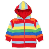 Toby Tiger Sweatjacke mit Blockstreifen in orange | Gr.: