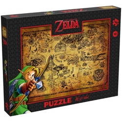 Winning Moves Steckpuzzle »Puzzle - Zelda - Hyrule Field (1000 Teile)«, 1000 Puzzleteile schwarz