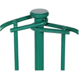 Wiltec Gartenzaun Set 770 x 78 cm Grün/Eisen