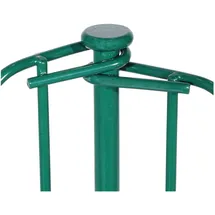 Wiltec Gartenzaun Set 770 x 78 cm Grün/Eisen