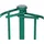 Wiltec Gartenzaun Set 770 x 78 cm Grün/Eisen