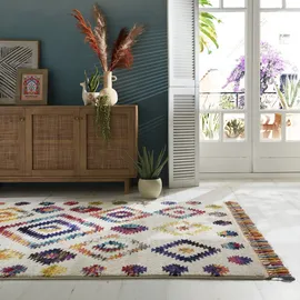 Flair Rugs Bohemia Hochflorteppich 80 x 150 cm Bunt