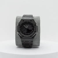 CasiOak 44mm Custom Mod - Obsidian Black inkl. Reiseetui -  Casio G-Shock GA2100