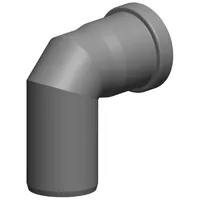 ATEC Abgas 87°-Bogen DN 60 Abgasrohr