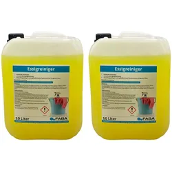 FABA Chemie 20 L Essigreiniger Essig Reiniger Badreiniger 2 x 10 L