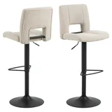 Actona Barhocker SYLVIA 41,5 x 115 x 52 cm Beige