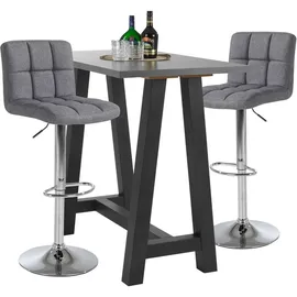 Mäusbacher Bartisch SYSTEM 120 x 70 cm Graphit/Grau