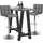 Mäusbacher Bartisch SYSTEM 120 x 70 cm Graphit/Grau