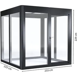 sunelements Infinity 2.2 Alu Anthrazit-Metallic Acrylglas 6 mm 24 m2